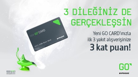 Yeni GO CARD'ınız İle İlk 3 Dileğiniz Gerçekleşsin