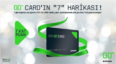 GO CARD' tan yeni yıla özel 7 kat puan fırsatı!
